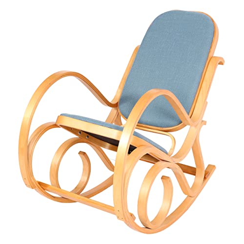 Silla mecedora clásica elegante M41 madera