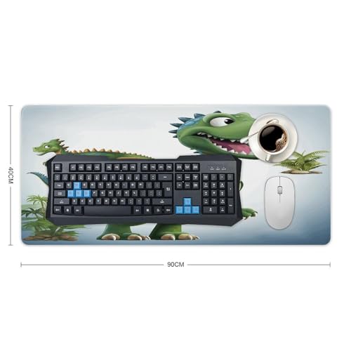 Tapis de bureau imperméable dinosaure grand format pour protéger le plan de travail de gaming