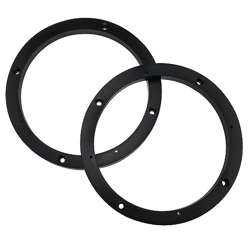 Zangc 6.5 Inch Car Universal Fit ABS Speaker Spacers Car Stereo Speaker Spacer Adaptors for Cars, Boats, Trucks, RV, etc. -1 Pair