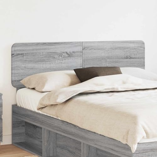 sephironlbb Cabecero de madera Sonoma gris de 153 x 90 cm, cabecero de cama resistente con respaldo, accesorio de cama moderno, fácil de montar, para dormitorio y cama de invitados