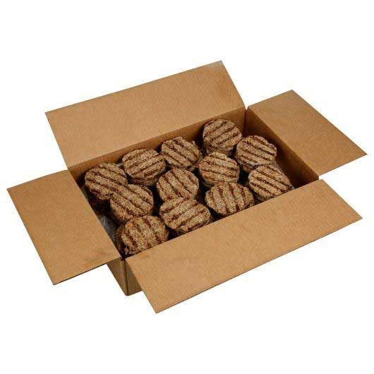 Charbroiled Flame Broiled Beef Patty, 1.6 Ounce -- 120 per case.