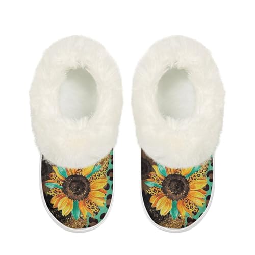 Slip on House Shoes for Women Fuzzy Scuff Non Slip Comfy Slippers for Women Cozy Household Indoor Home Slippers