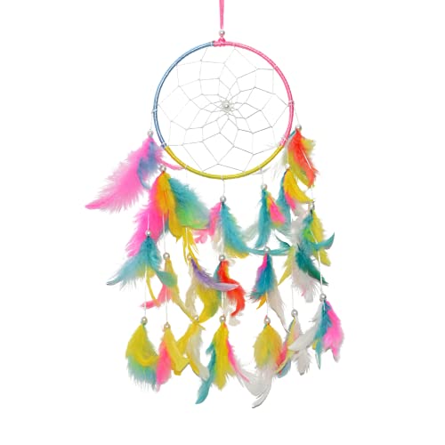 Image of Asian Hobby Crafts Natural Dyed Feathers for Craft Projects & Dream Catcher Making | 50 Premium Multicolor Feathers (4-5 inch Approx.) for Decorations & Art Creations | Bright & Vibrant, Multi-Pack