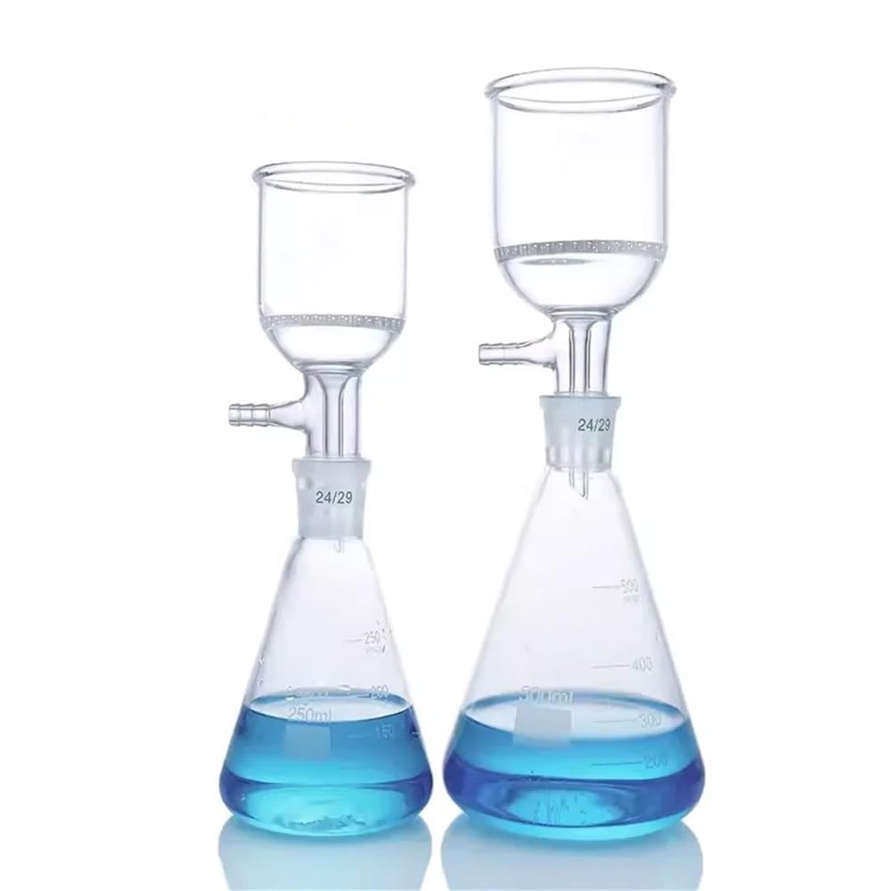 Glasplatte Sandkern Trichter Saugfiltrationsgerät Standardöffnung Erlenmeyerkolben Filter Saugflasche 30/6(250ml with 150ml)