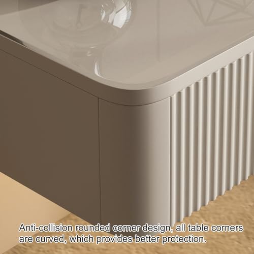 Petite table de chevet murale pour optimiser les petits espaces avec tiroir et LED