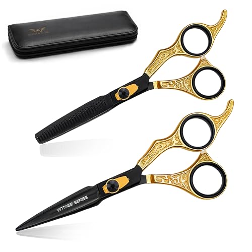 Professional Hair Cutting & Thinning Scissors Set 6.5 Inch –
