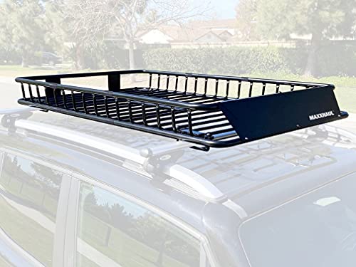 MAXXHAUL 50506 64" x 39" x 6" Heavy-Duty Universal Steel Roof Rack , Black