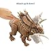 Mattel Jurassic World Mega Destroyers Dinosaur Action Figure, Pentaceratops Dino Toy with Attack Motion & Breakaway Accessory