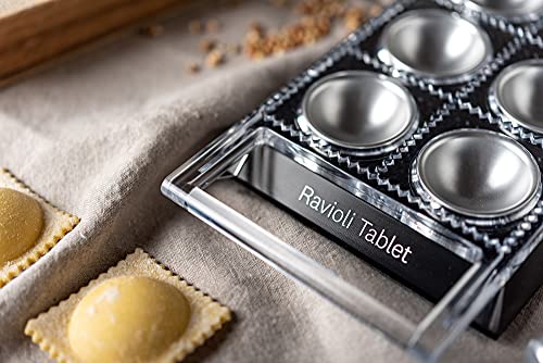 Marcato Design Atlas Tablet Pasta Maker, Made In Italy, Black, Makes 10 Raviolis #TOP2