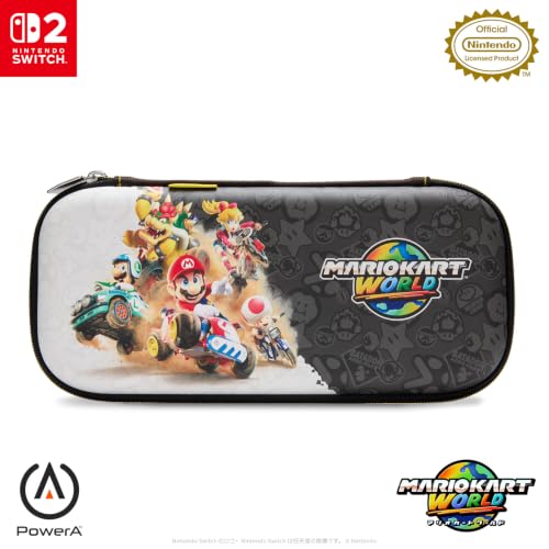 【任天堂ライセンス商品】PowerA パワーエー スリムケース for Nintendo Switch 2 – マリオカート ワールド NSCS0575JP-01【国内正規品 2年保証】