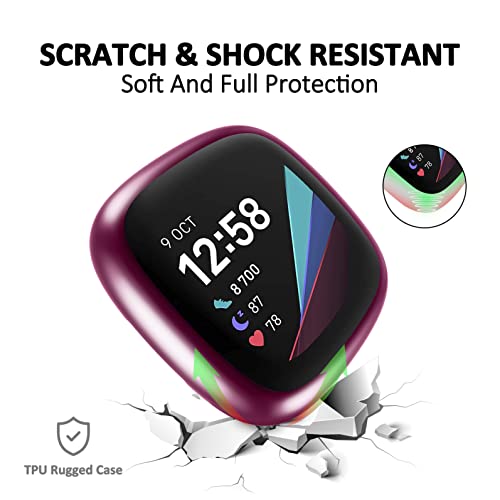 TPU Material Screen Protector Compatible with Fitbit Versa 4 Smartwatch - Image 2