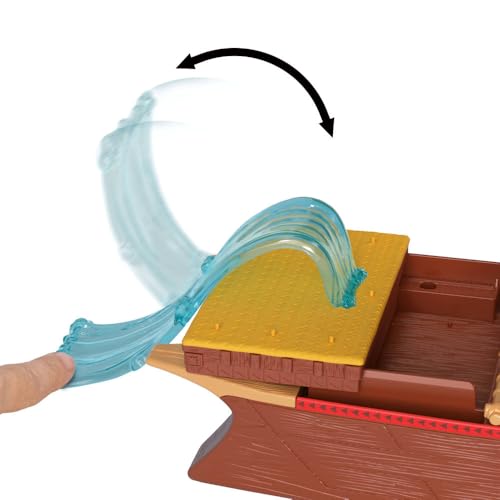 Mattel Disney JBT54 Moana 2 Toys, Moanas Adventure Canoe Playset with Floating Canoe, Moana Small Doll, 1 Character Friend, 6 Play Areas & 10 Accessories