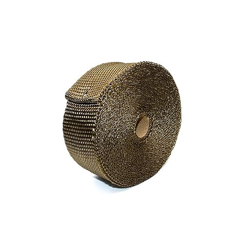 Cinta térmica de escape de 1.5 mm en material textil premium para motos con bridas fijadoras