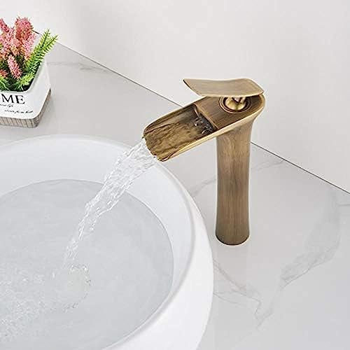 Robinets de lavabo mitigeur cascade robinet de salle de bains moderne eau chaude froide - 5