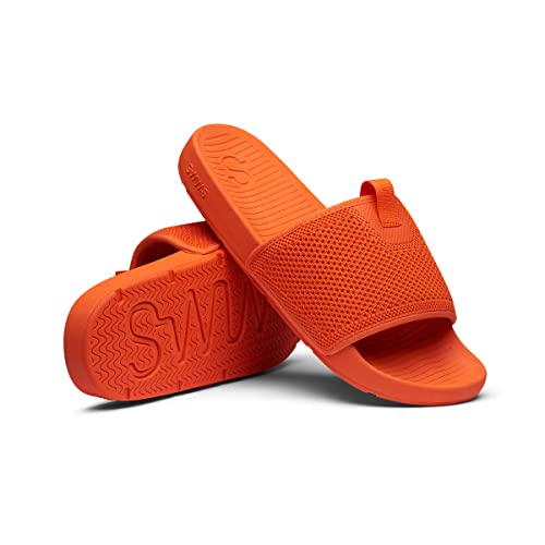 Image of SWIMS Cabana Knit Slide Sandals for Men, Lightweight Breathable Knit Upper, Molded EVA Footbed, Rubber Outsole Traction, Slip-On Open Toe Casual Shower Pool Slide