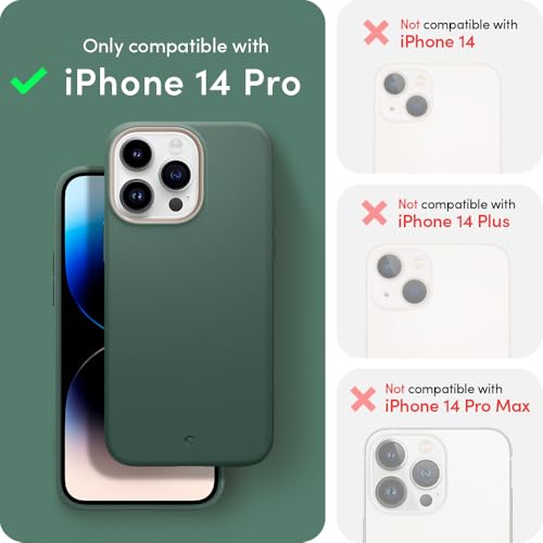 Image of Spigen Cyrill UltraColor Mag | iPhone 14 Pro Case | Green iPhone 14 Pro Back Cover | TPU+Poly Carbonate - Kale
