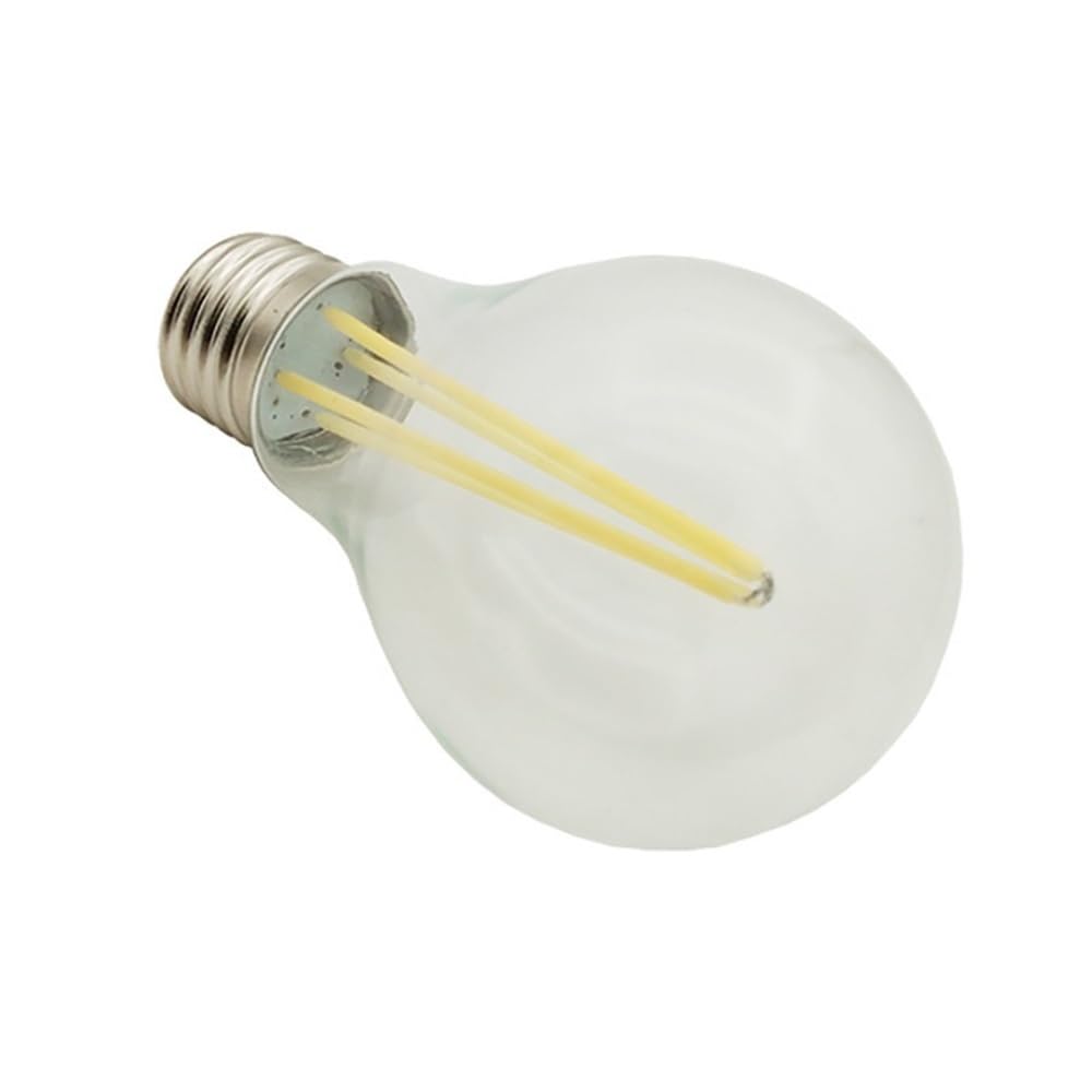 Fengyan Bombillas domésticas, Paquete de 20 bombillas LED de filamento A60, 4 W, E27, CC 12 V/24 V/48 V, estilo retro, transparentes, for decoración de Edison. Iluminación doméstica(Warm White 3000K,E