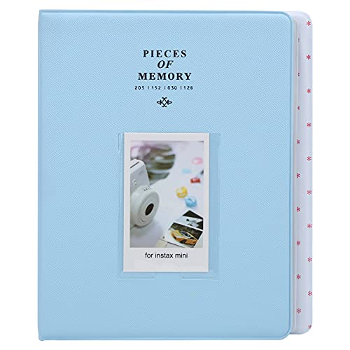 Porta Biglietti da Visita in PVC per Album Fotografico Universale da 128 Tasche perMini blu