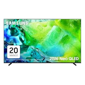 Samsung Smart TV 85-Inch QN80H Neo QLED 4K, Quantum Mini LED, NQ HDR+, Motion Xcelerator 144Hz, Dolby Atmos & OTS Lite, Gaming Hub, FreeSync Premium Pro, Knox Security, Vision AI, Alexa [2026]