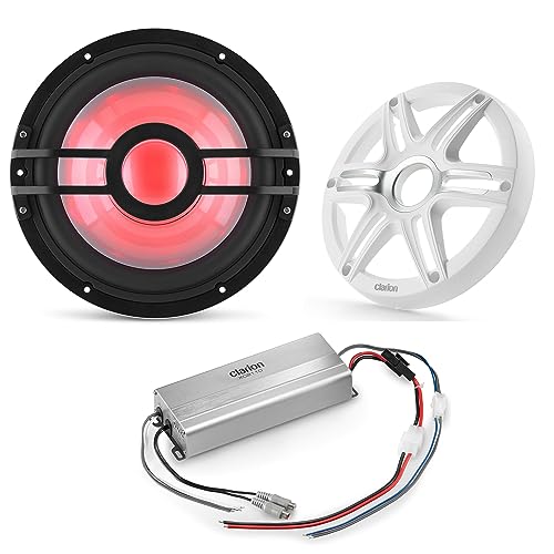 Clarion Marine Bass Bundle - CMSP-101RGB-2 10