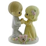 Precious Moments, I Fall In Love With You More Each Day - 5th Anniversary, Bisque Porcelain Figurine, 730006