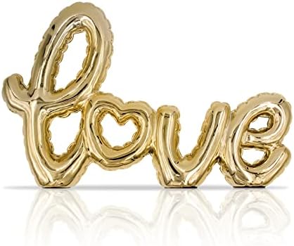 Gold Love Sign Letters Sweet Home Decorative Resin Signs letter Sculpture for home & Office tabletop decor,Small LOVE letters decor for Wedding Engagement party and Valentines Day table decorations