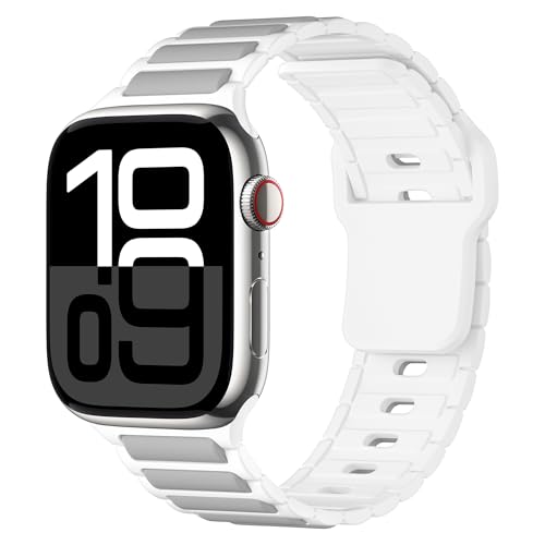 適用するApple Watch 42mm 40mm 41mmに対応するスリムシリコンストラップ、iWatch Series Ultra/Ultra 2/SE/SE 2/シリーズ10/9/8/7/6/5/4 44mm/45mm/46mm/49mm用のソフトス