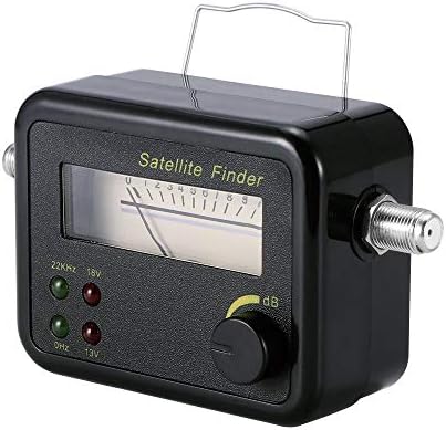 Trisewenic Analog Satellite Finder DVB-T Mini Digital Satellite Signal Finder Meter with Signal Meter for TV Reception Systems