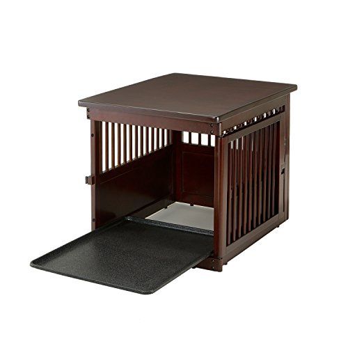 Richell Wooden End Table Crate, Medium, Dark Brown #TOP3
