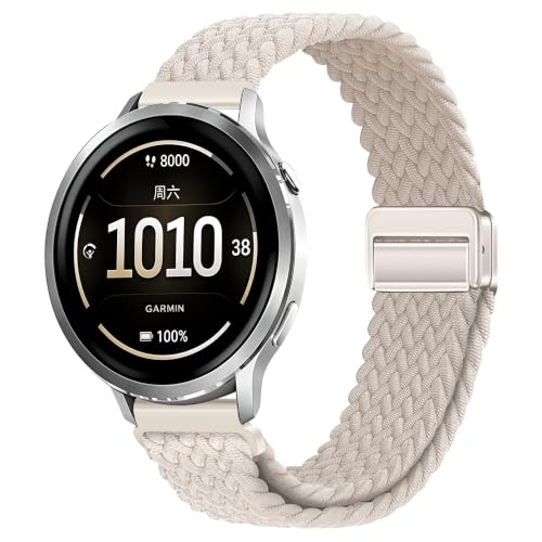 18mm �N�C�b�N�����[�X�i�C�����r���v�o���h Garmin Forerunner 45S/255S/255S Music/265S�AVivoactive 4S�AVenu 2S/3S/4 41mm�AVivomove 3S�ɑΉ� �L�k���̂���X�|�[�c�X�g���b