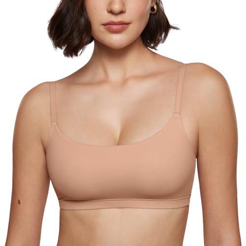 Image of INLYRIC Women's Inbarely Bralettes Cami Bras No Underwire Wireless Seamless Unlined Comfort Sports Bra