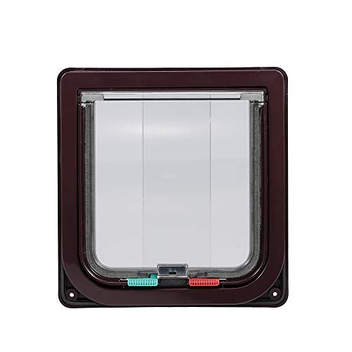 mewmewcat Porta Cat Pet Entrada Segura Ferromagnético Pet Flap Door 4 Maneiras de Bloqueio Automatic