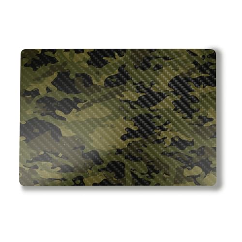 Carbon Fiber Laptop Skin Compatible with Alienware M18 R2 (2024) - Green Camouflage - Premium 3M Vinyl Protective Wrap Decal Cover - Easy to Apply | Crafted in The USA by MightySkins