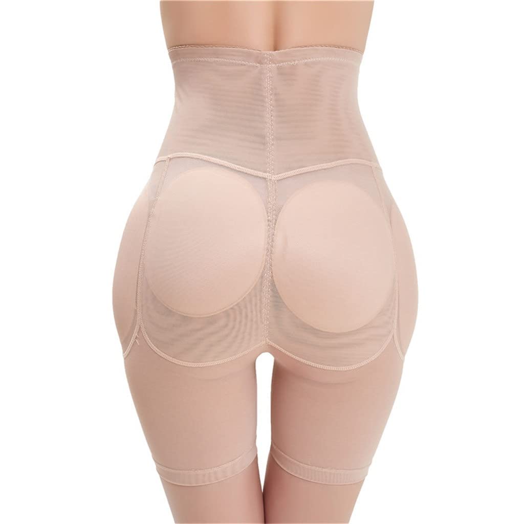 MMRTDJDR Wyściełana bielizna biodrowa Bezszwowa bielizna damska Majtki modelują Body Butt Lifter Wysoki pas treningowy do talii