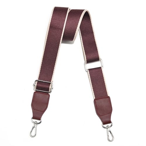 Image of Purse Straps Replacement Crossbody, Universal Wide Shoulder Strap for Bags Adjustable Straps for Handbags (Silvery Hardware)