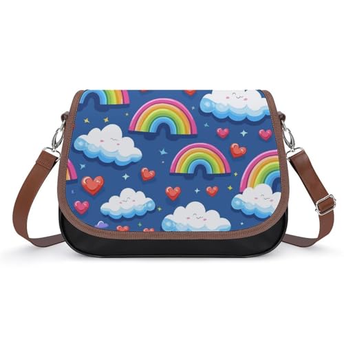 Sacoche en cuir arc-en-ciel pour dynamiser vos tenues urbaines