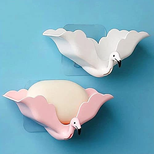 Porte-savon créant une déco originale, modèle flamant rose étanche