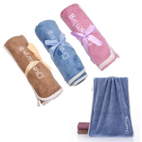 Ehuihuan Lot de 3 Serviette Sport Microfibre Serviette de Gym Sechage Rapide et Absorbant, 71 x 34,5 cm, Gym Entraînement Serviettes Sueur pour Yoga, Fitness, Camping, Voyages, Trekking