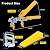 Tile Leveling System with Tile Plier 600 Pcs 1/8 Inch Spacers Tile Clips and 200 Pcs Reusable Yellow Wedges for Tiles. Tile Tools Set for Professional Ceramic and Stone Installation
