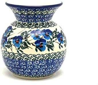 Polish Pottery Bubble Vase - Winter Viola