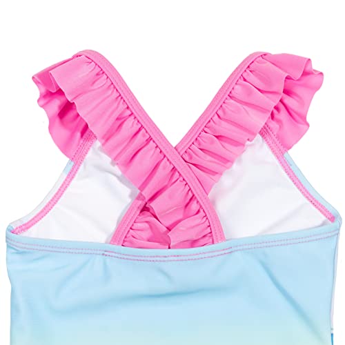 Bluey & Bingo Toddler Girls One-Piece Bathing Suit Pink/Blue 4T #TOP6