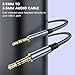 MOSWAG 3.5mm to 2.5mm Male Audio Cable Compatible with Bose 700 QuietComfort QC45 QC35II QC35 QC25 Noise Cancelling Headphones, JBL E45BT E55BT E65BTNC Bluetooth Earphone
