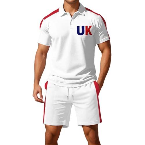 Chemise manches courtes et short ample homme ensemble décontracté léger respirant deux pièces