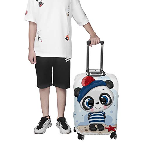 Housse de protection pour bagages voyage panda marin lavable