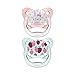Dr. Brown's Prevent Contour Pacifier, Stage 1 (0-6m), Polka Dots Pink, 2-Pack