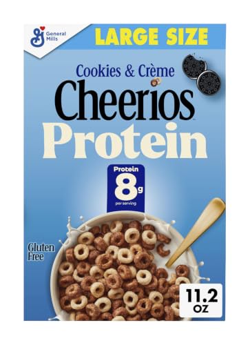 Cheerios Protein Cereal, Cookies & Crème, 8g...