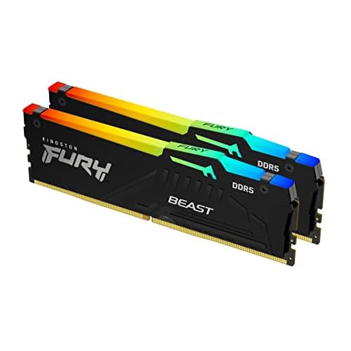 Kingston Fury Beast DDR5 RGB Expo 64GB (2x32GB) 6000MT/s DDR5 CL36 DIMM Desktop Gaming Speicher Kit mit 2 - KF560C36BBEAK2-64