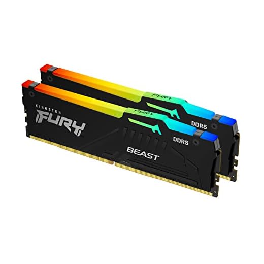 Kingston Fury Beast DDR5 RGB Expo 64GB (2x32GB) 6000MT/s DDR5 CL36 DIMM Desktop Gaming Speicher Kit mit 2 - KF560C36BBEAK2-64