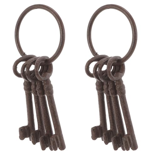 Dettagli di design intricati: ogni mazzo di chiavi decorative presenta un ornamento in stile vittoriano finemente dettagliato, ideale per forniture artigianali fai da te, chiavi vintage o chiavi decorative per pareti