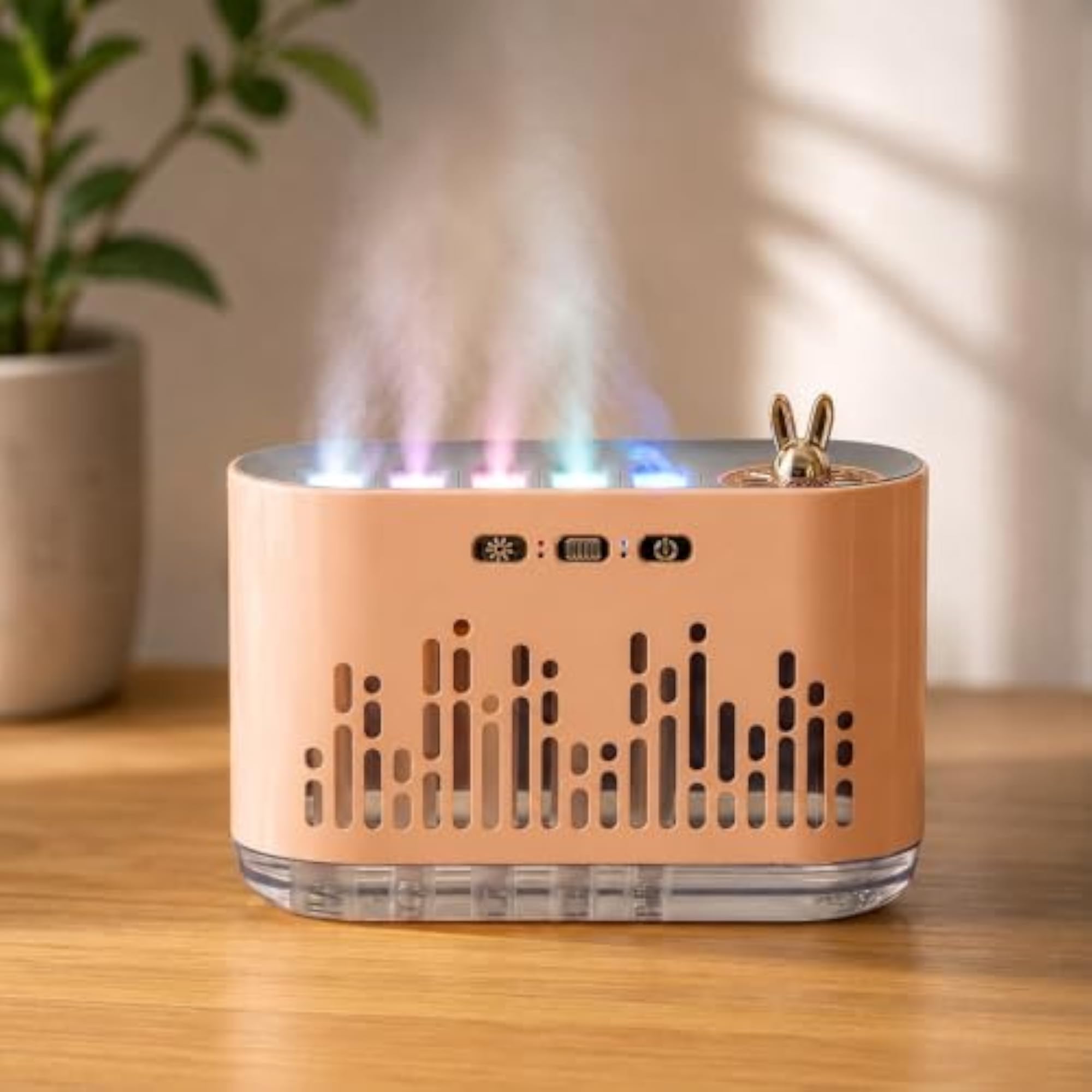 Flame Essential Oil Diffuser, 700ml, Pink